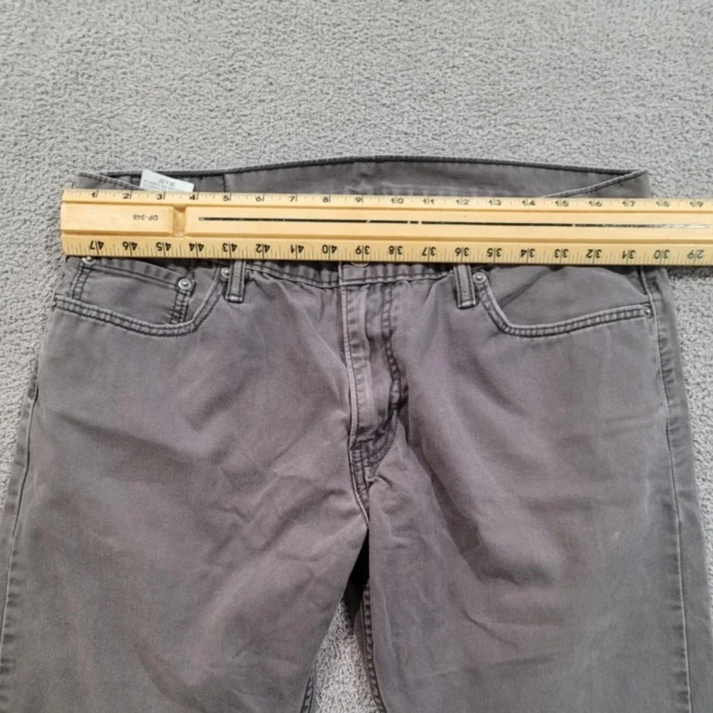 Levi's 514 Straight Fit Men's 36x32 Gray Denim Jeans Casual Cotton Pants